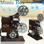 Retro Sinema Projektörü Müzik Kutusu Dekoratif Biblo - Görsel 2