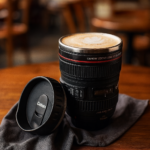 Kamera Lens Tasarımlı Termos Kupa Bardak